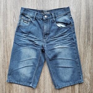 Thrill Denim Supply Co. Girls Blue Denim Shorts Vintage Style Size 12
